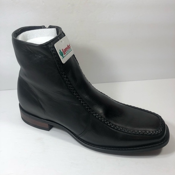 Laredo Men’s Braided Moc Toe 7” Leather Boots - Picture 6 of 10